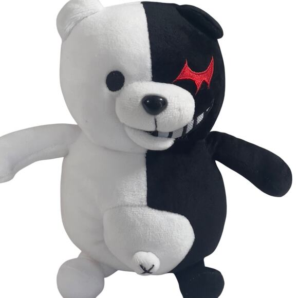 Danganronpa Monokuma Black & White Bear Japanese Video Game Jagged Eye Figure - Picture 1 of 14